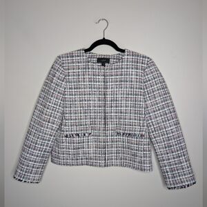 J. Crew Plaid Tweed Lady Jacket sz 10